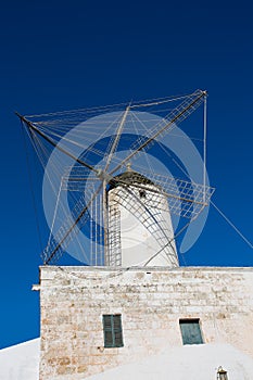 Ciutadella Es Moli windmill in Ciudadela Menorca