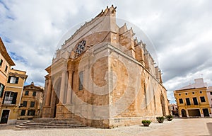 Ciutadella Menorca Cathedral at Ciudadela Balearic islands photo