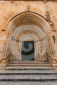 Ciutadella Menorca Cathedral side door detail at Balearics