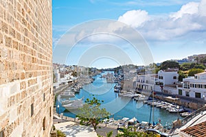 Ciutadella Menorca marina Port view Ciudadela