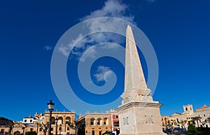 Ciutadella Menorca Placa des Born downtown Ciudadela