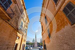 Ciutadella Menorca Placa des Born in downtown Ciudadela photo