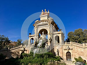 Ciutadella Park. Summer park