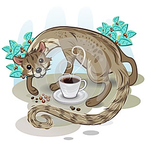 Civet Coffee Kopi Luwak photo