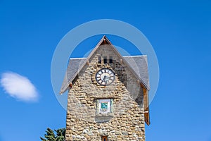 Centro Civico clock tower in downtown Bariloche - Bariloche, Patagonia, Argentina photo