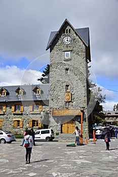 Civic Centre, Centro Civico and main square in downtown Bariloche City San Carlos de Bariloche, Argentina