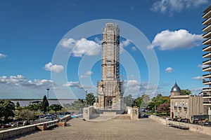 Civic Courtyard and Tower under repairs of National Flag Memorial Monumento Nacional a la Bandera - Rosario, Santa Fe, Argentina photo