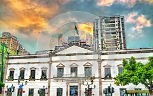 Civic and Municipal Affairs Bureau on the Senado Square in Macau, China