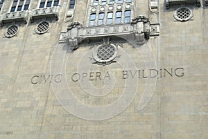 The Civic Opera Building in Chicago, Illinois, USA.