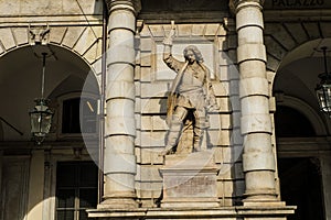 Civic Palace, Palazzo di CittÃ  square, Turin, Piedmont, Italy