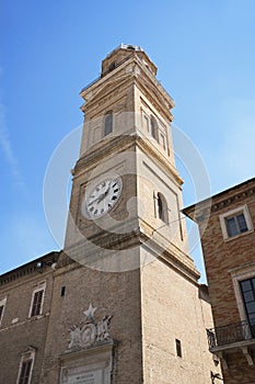 Civic tower. Macerata. Marche.