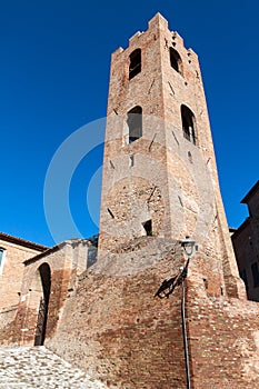 Civic tower in the Malatesta fortress in longiano