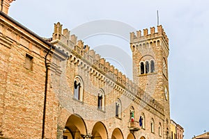 Civic tower in the medieval village of bertinoro