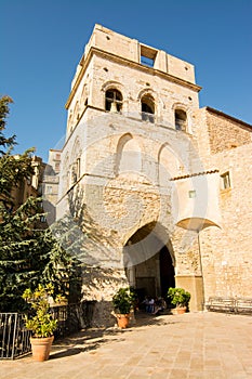 Civic Tower of the mother church in Gangi,