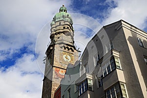 The Civic Tower of the old town hall in Innsbruck