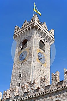 The civic tower in Trento, Italy