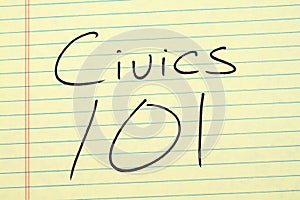 Civics 101 On A Yellow Legal Pad