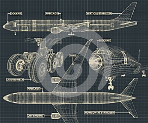 Civil Airliner drawing fragment