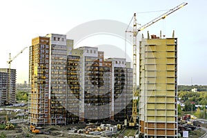 civil construction. Construction of high-rise residential building