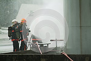 Civil Defence officers training photo