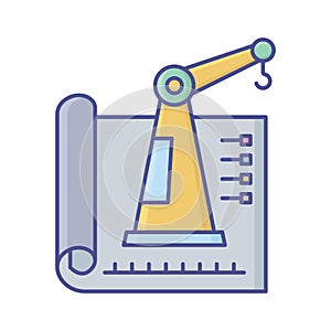 Civil engineering Vector Icon which can easily modify or edit
