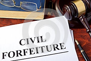 Civil forfeiture.