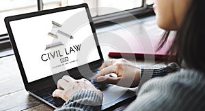 Civil Law Common Justice Legal Regulation Rights Concept