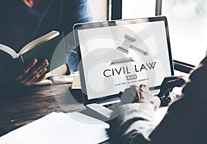 Civil Law Common Justice Legal Regulation Rights Concept photo