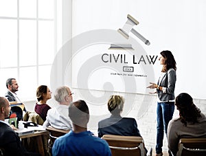 Civil Law Common Justice Legal Regulation Rights Concept