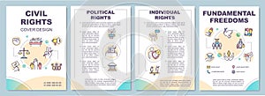 Civil rights brochure template