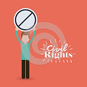 Civil rights design vector illustration