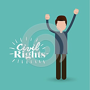 Civil rights design vector illustration