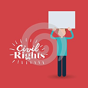 Civil rights design vector illustration