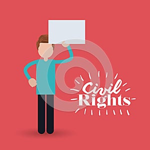 Civil rights design vector illustration