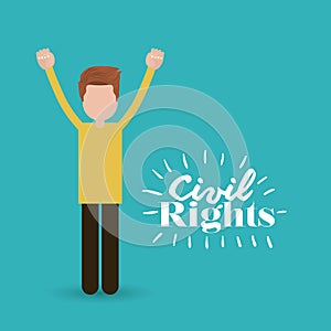 Civil rights design vector illustration