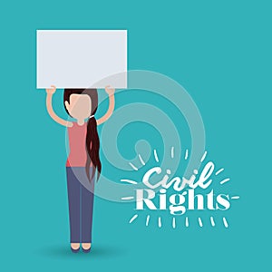 Civil rights design  vector illustration