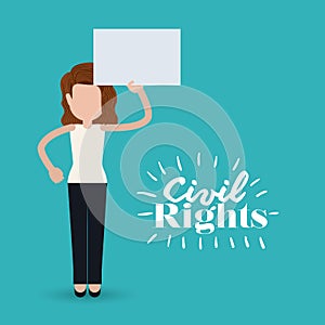 Civil rights design  vector illustration