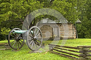 Civil War battle scene