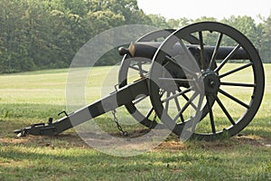 Civil war cannon closeup