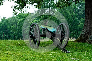 A civil war canon on the Gettysburg National Military Park, Gettysburg, PA - image