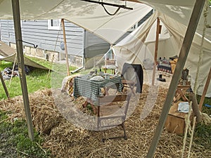 Civil war encampment and camplife