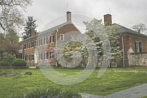 Civil War headquarters and hospital in springtime Virginia