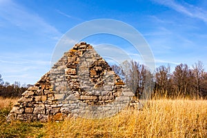 Civil War Pyramid on a Battlefield