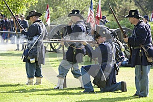 Civil War Re-Enactment 23 - Union Gunfire