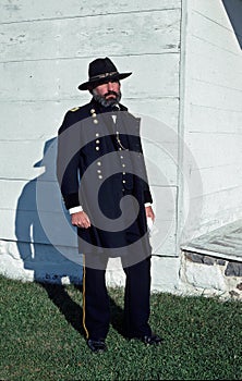 Civil War reenactor portraying General Grant.