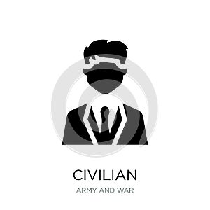 civilian icon in trendy design style. civilian icon isolated on white background. civilian vector icon simple and modern flat