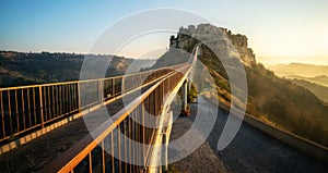 Civita di Bagnoregio, beautiful old town in Italy.