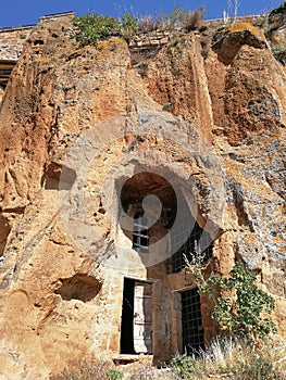 Civita di Bagnoregio - Esterno della Cappella della Madonna del Carcere