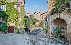 Civita di Bagnoregio, the famous `dying city` in Viterbo Province, Lazio Italy.