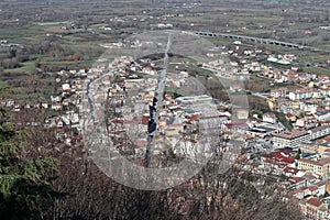 Civita Superiore - Piana di Bojano dal belvedere di Larghetto Gentile